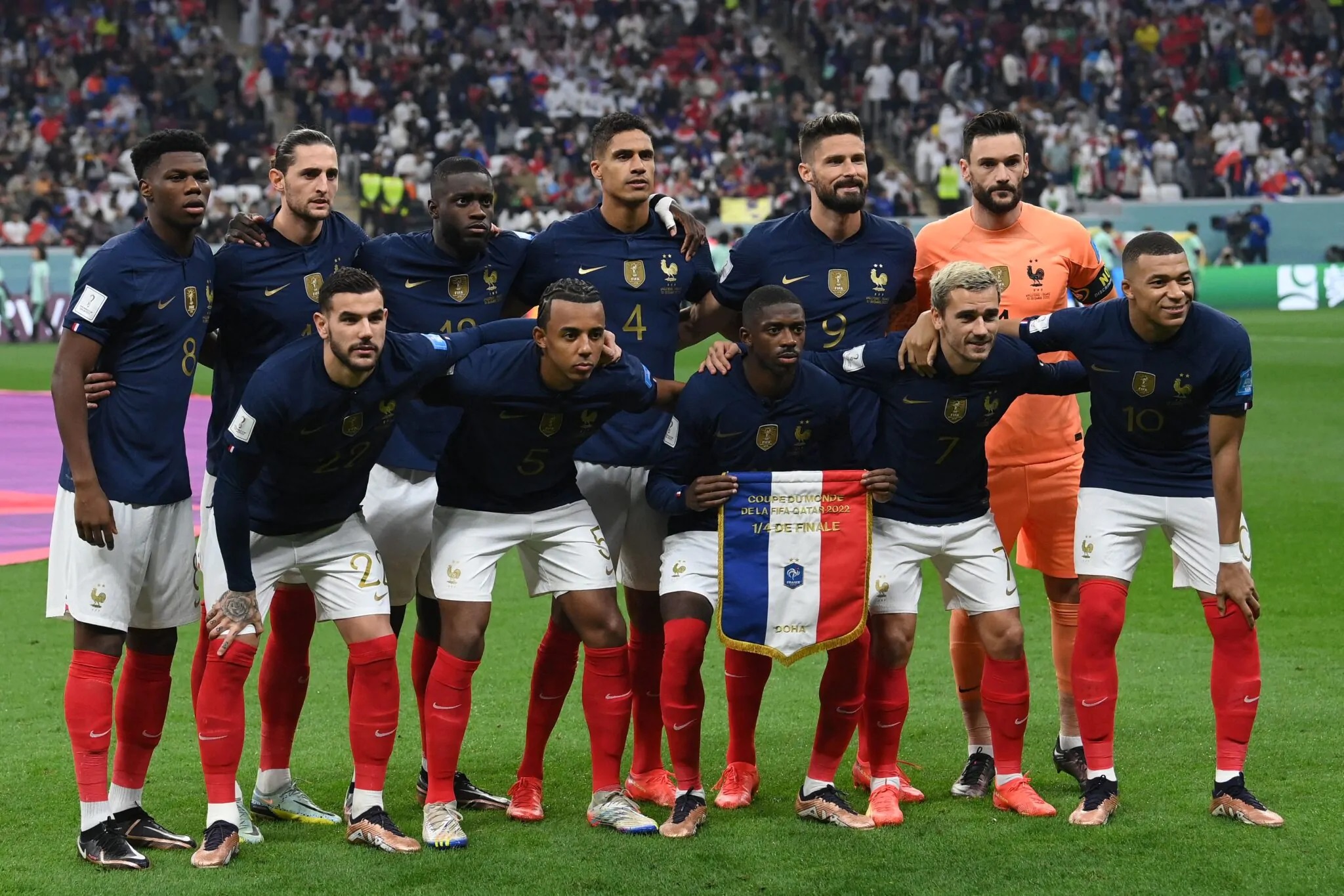 La formazione francese titolare ai mondiali del Qatar